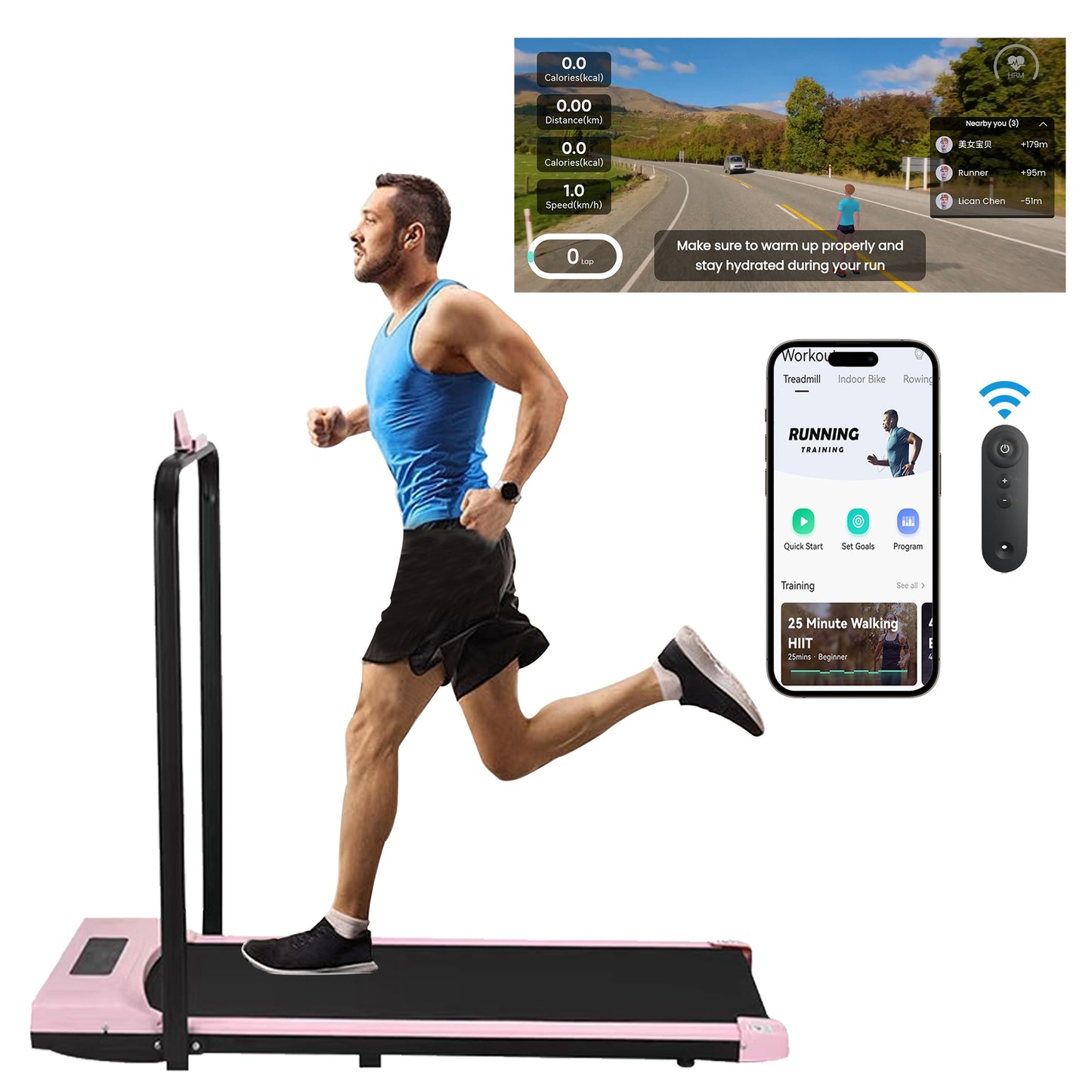 Revolutionize Your Workouts with the Under Desk Treadmill - 12KM/H Walking Pad for Home & Office Fitness