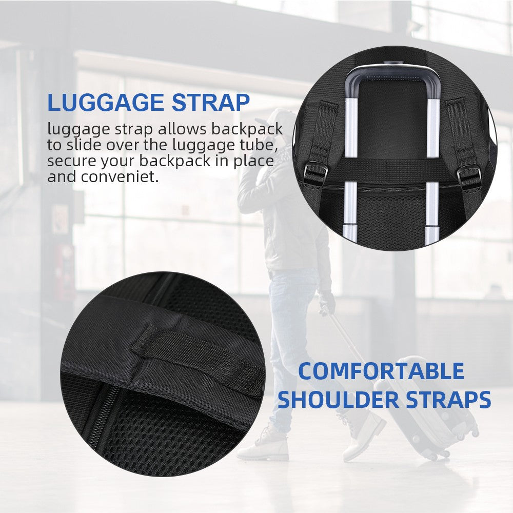 BAIGIO Men Women Laptop Backpack Waterproof 40L Large Rucksack Travel School Bag