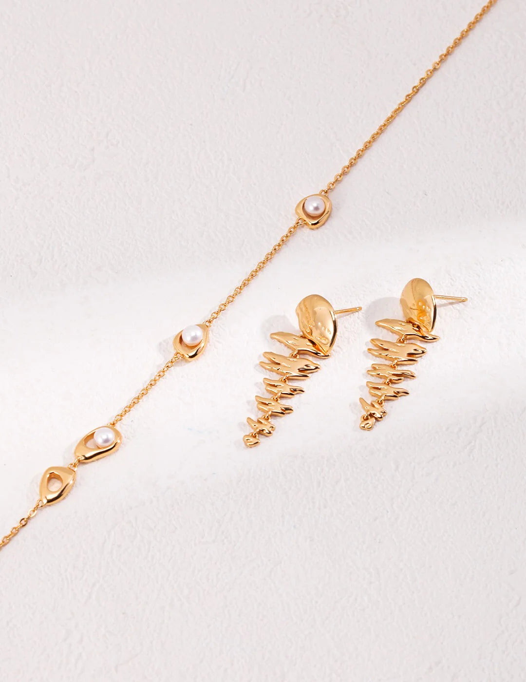 Sparkling Christmas Tree Earrings - Handmade Gold Vermeil Jewelry for the Festive Season