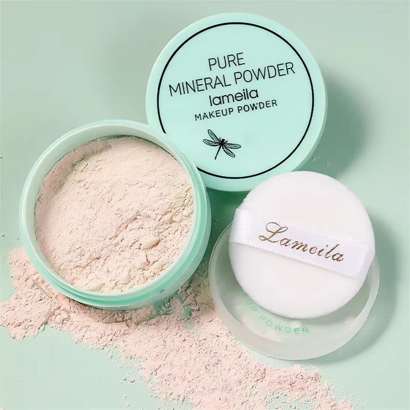 3 Colors Makeup Loose Powder Transparent Natural Face Finishing Powder Professional Oil-Control Waterproof Matte Setting Powder