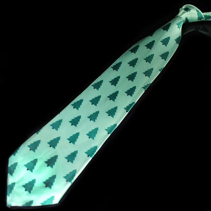 Novelty Design Christmas Ties Red Good Quality Printed Necktie Halloween Christmas Tree Snowman Elk Tie for Men Christmas Gift