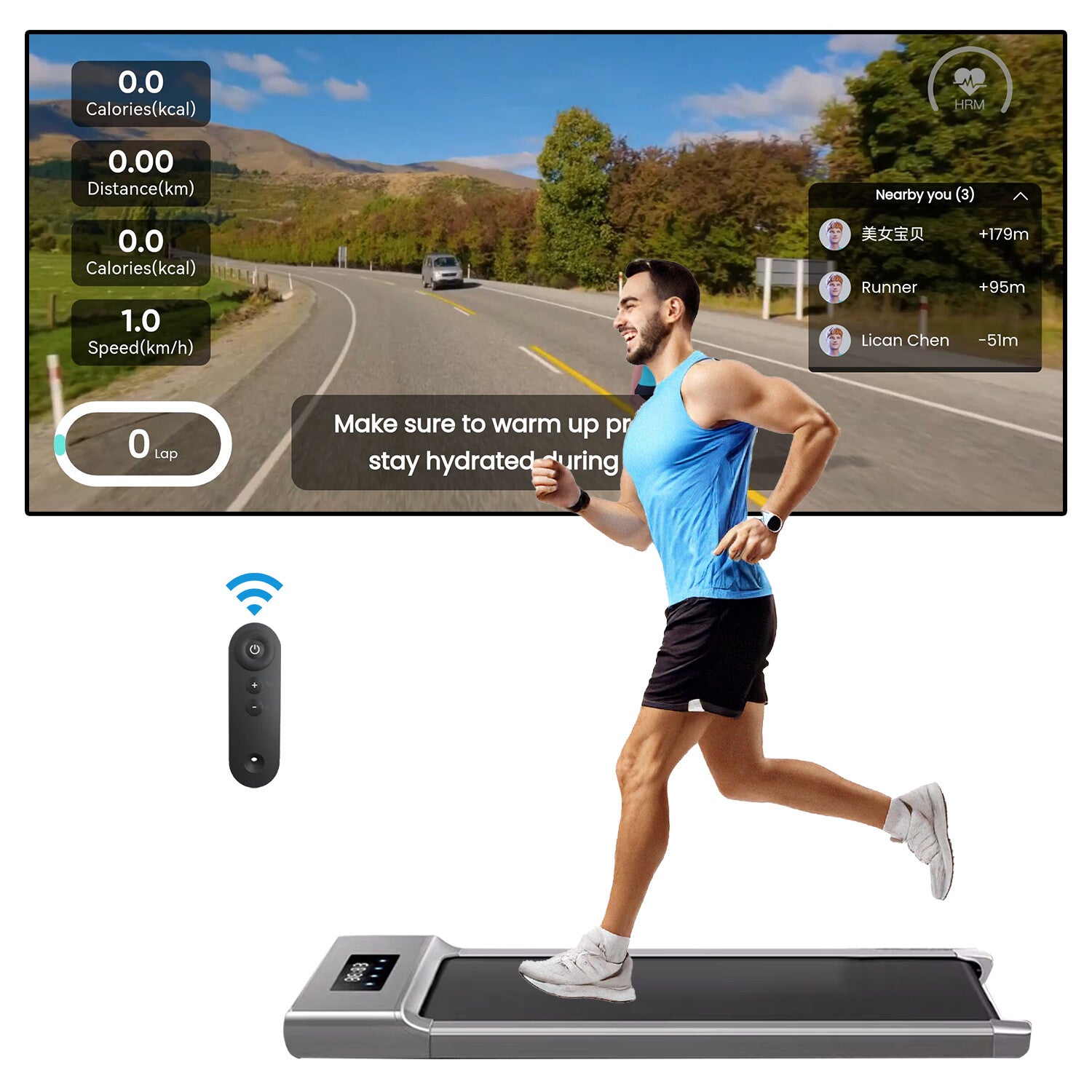 Revolutionize Your Workouts with the Under Desk Treadmill - 12KM/H Walking Pad for Home & Office Fitness