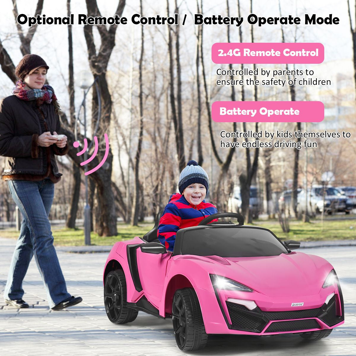 12V Electric Kids Car Wth 2.4G Remote Control and Spring Suspension