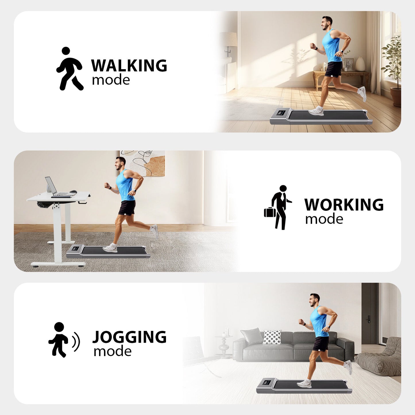 Revolutionize Your Workouts with the Under Desk Treadmill - 12KM/H Walking Pad for Home & Office Fitness