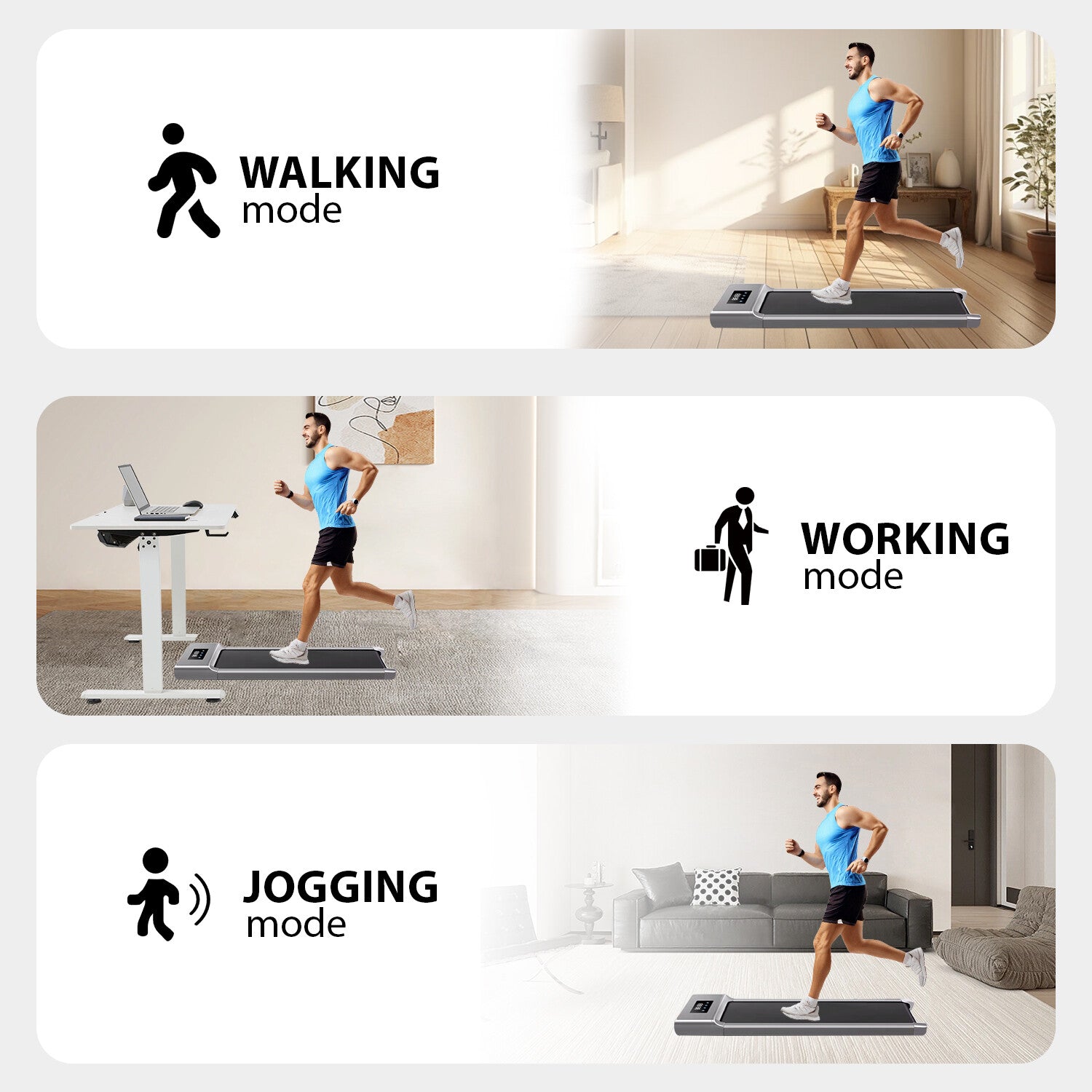 Revolutionize Your Workouts with the Under Desk Treadmill - 12KM/H Walking Pad for Home & Office Fitness