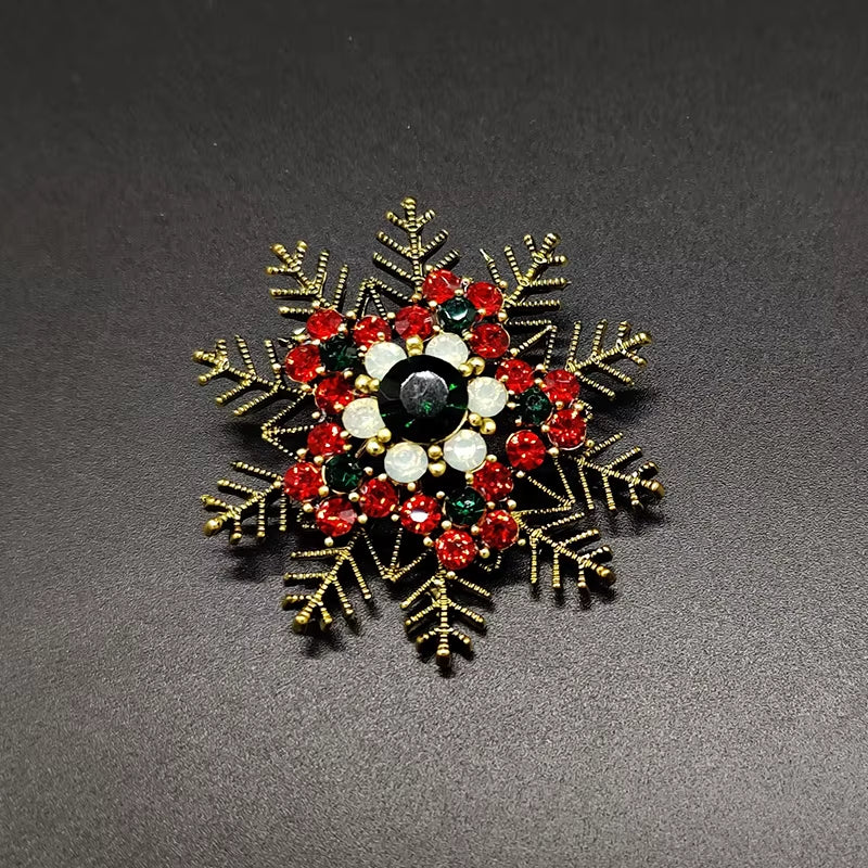 BROOCH 2020 New Christmas Snowflake Christmas Tree High-End Brooch Christmas Gift Decoration Clothing Accessories Enamel Pin