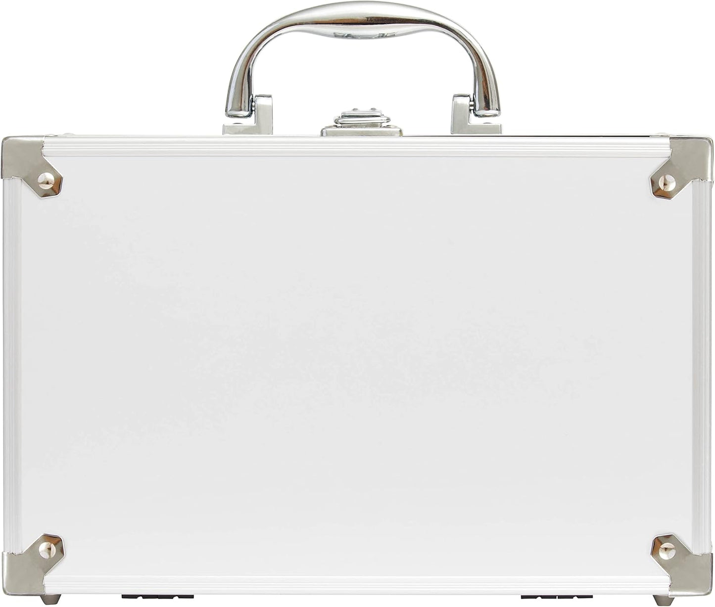 , 43-Piece Complete Makeup Kit, Includes Lipsticks, Eyeshadows, Blush, Nail Polish, Mirror and Make up Brushes, Portable Lightweight Metal Train Case, Bon Voyage