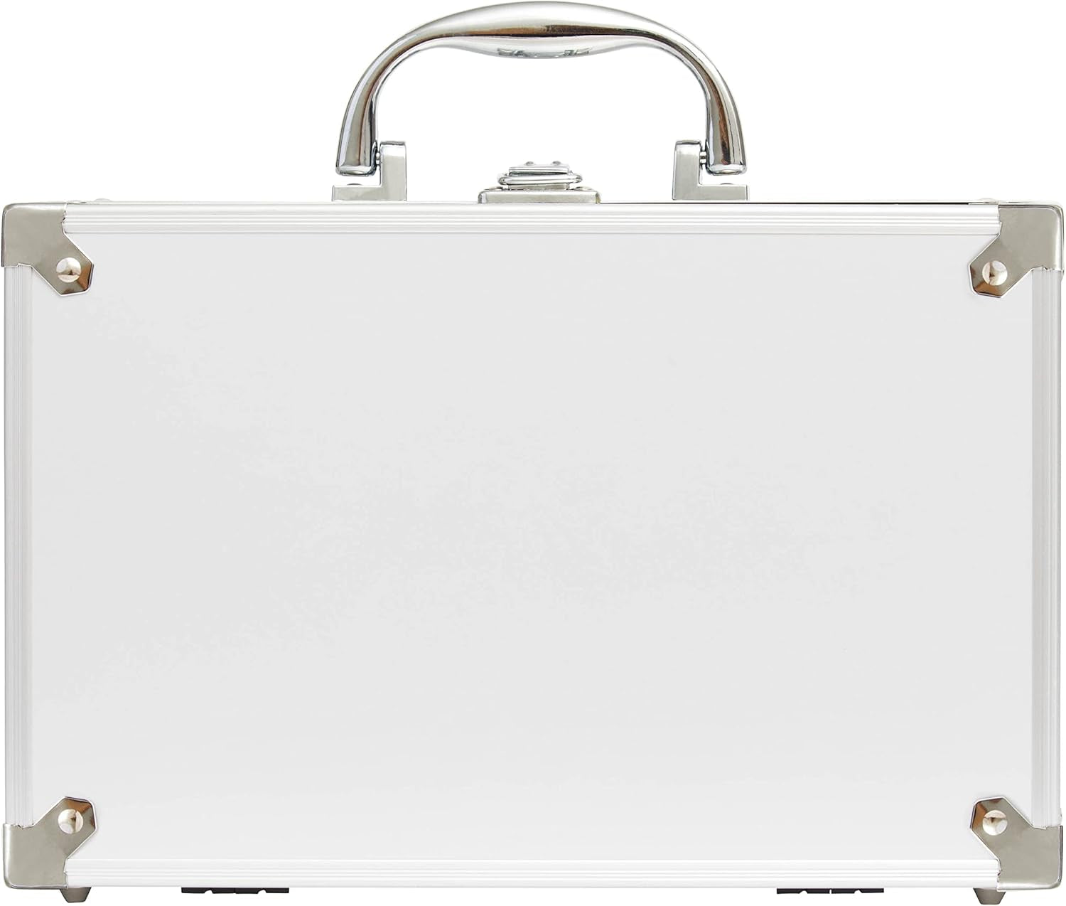 , 43-Piece Complete Makeup Kit, Includes Lipsticks, Eyeshadows, Blush, Nail Polish, Mirror and Make up Brushes, Portable Lightweight Metal Train Case, Bon Voyage