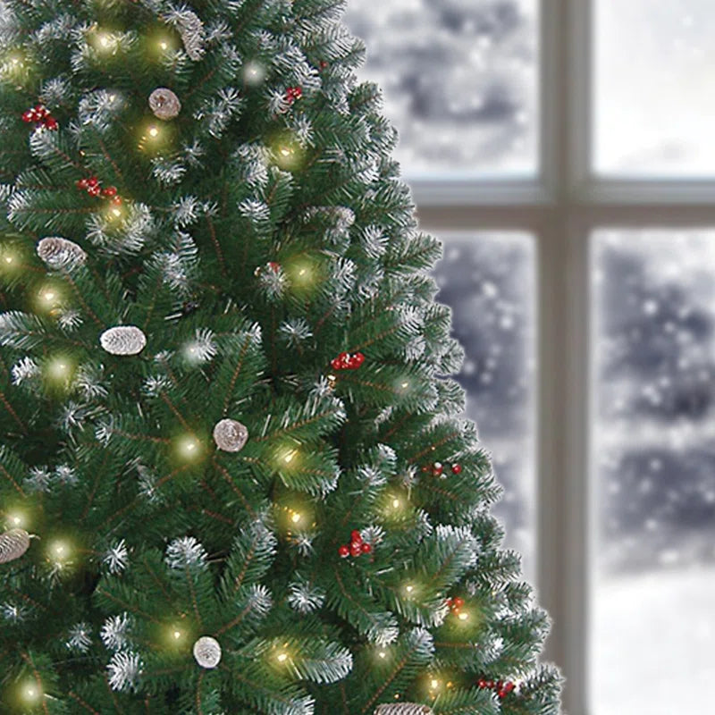 2.13Cm H Lighted Artificial Fir Christmas Tree