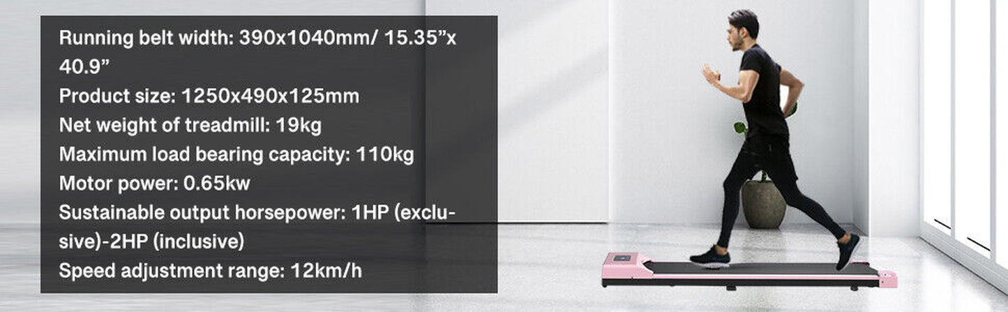 Revolutionize Your Workouts with the Under Desk Treadmill - 12KM/H Walking Pad for Home & Office Fitness